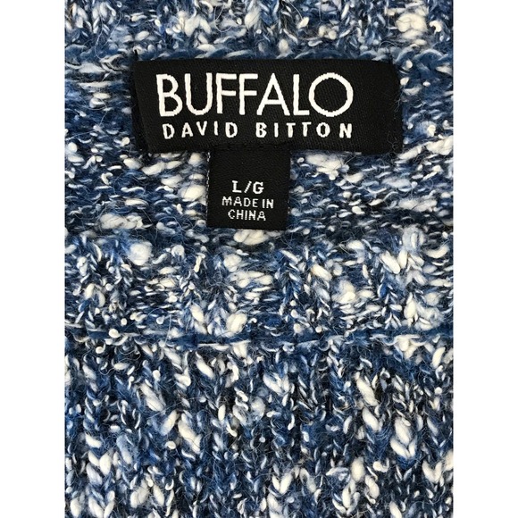 Buffalo David Bitton Women's Sweater Wool Blend Textured Long Sleeve Size Large - Picture 7 of 11
